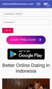 How indonesiaromances.com looks like on a mobile device such as an iPhone.