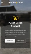 How indoprecast.com looks like on a mobile device such as an iPhone.