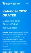 How indowebsite.net looks like on a mobile device such as an iPhone.