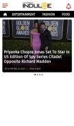 How indulgexpress.com looks like on a mobile device such as an iPhone.