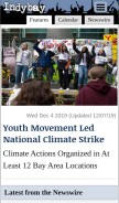 How indybay.org looks like on a mobile device such as an iPhone.