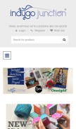 How indygojunction.com looks like on a mobile device such as an iPhone.