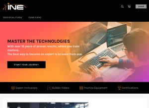 How ine.com looks like on a tablet such as an iPad.