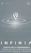 How infiniamobile.com looks like on a mobile device such as an iPhone.