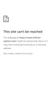 How infinite-uptime.com looks like on a mobile device such as an iPhone.
