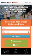 How infinityauto.com looks like on a mobile device such as an iPhone.