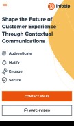 How infobip.com looks like on a mobile device such as an iPhone.
