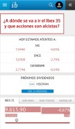 How infobolsa.es looks like on a mobile device such as an iPhone.
