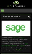 How infod.com looks like on a mobile device such as an iPhone.