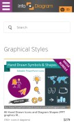 How infodiagram.com looks like on a mobile device such as an iPhone.