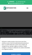 How infogestionslu.com looks like on a mobile device such as an iPhone.