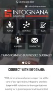 How infognana.com looks like on a mobile device such as an iPhone.