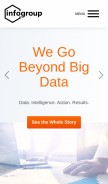 How infogroup.com looks like on a mobile device such as an iPhone.