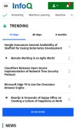 How infoq.com looks like on a mobile device such as an iPhone.