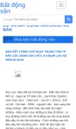 How inforeal.com.vn looks like on a mobile device such as an iPhone.