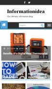 How informationidea.com looks like on a mobile device such as an iPhone.