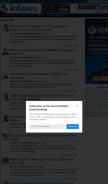 How infosecisland.com looks like on a mobile device such as an iPhone.