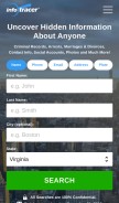 How infotracer.com looks like on a mobile device such as an iPhone.