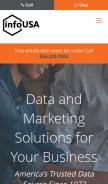 How infousa.com looks like on a mobile device such as an iPhone.