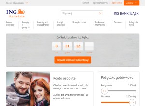 How ing.pl looks like on a tablet such as an iPad.