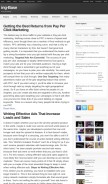 How ingbase.com looks like on a mobile device such as an iPhone.