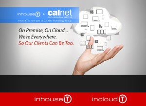 How inhouseit.com looks like on a tablet such as an iPad.