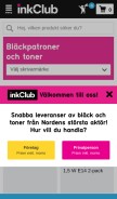How inkclub.com looks like on a mobile device such as an iPhone.