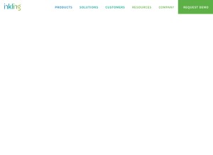 How inkling.com looks like on a tablet such as an iPad.