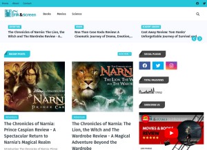 How inknscreen.com looks like on a tablet such as an iPad.