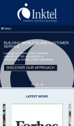 How inktel.com looks like on a mobile device such as an iPhone.