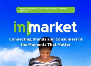 How inmarket.com looks like on a tablet such as an iPad.