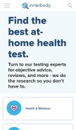 How innerbody.com looks like on a mobile device such as an iPhone.