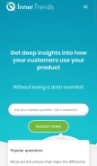 How innertrends.com looks like on a mobile device such as an iPhone.