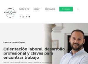 How innovateparaelempleo.es looks like on a tablet such as an iPad.