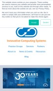 How innovativecomp.com looks like on a mobile device such as an iPhone.