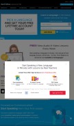 How innovativelanguage.com looks like on a mobile device such as an iPhone.