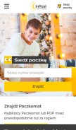 How inpost.pl looks like on a mobile device such as an iPhone.
