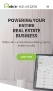 How insiderealestate.com looks like on a mobile device such as an iPhone.