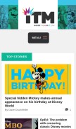 How insidethemagic.net looks like on a mobile device such as an iPhone.