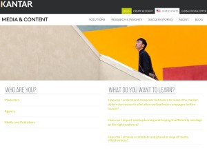 How insightexpress.com looks like on a tablet such as an iPad.