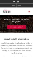 How insightinfo.com looks like on a mobile device such as an iPhone.