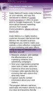How insitemetrics.com looks like on a mobile device such as an iPhone.