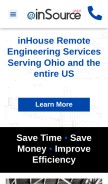 How insource-global.com looks like on a mobile device such as an iPhone.