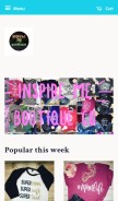 How inspiremeboutique.co looks like on a mobile device such as an iPhone.
