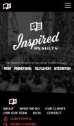 How inspirenw.com looks like on a mobile device such as an iPhone.