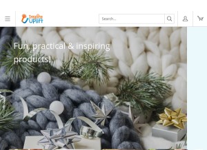 How inspireuplift.com looks like on a tablet such as an iPad.