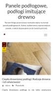 How inspirus.com.pl looks like on a mobile device such as an iPhone.