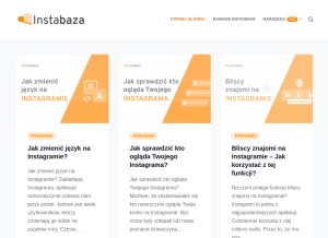 How instabaza.pl looks like on a tablet such as an iPad.