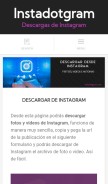 How instadotgram.com looks like on a mobile device such as an iPhone.