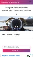 How instadownloaders.net looks like on a mobile device such as an iPhone.